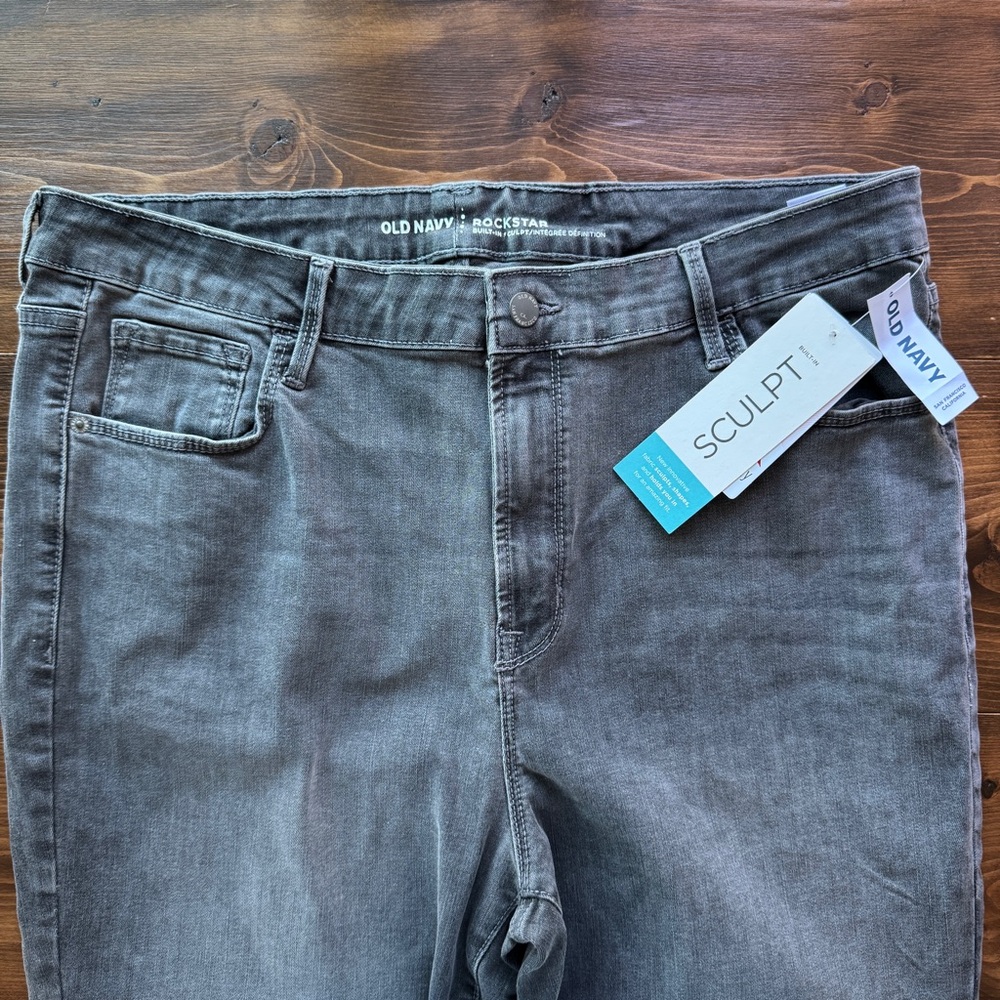 Old Navy Dark Gray Skinny Jeans - Picture 3 of 9